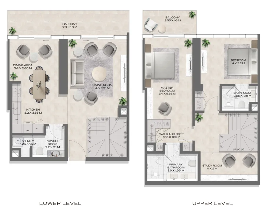 Deyaar DWTN Residences floor plan