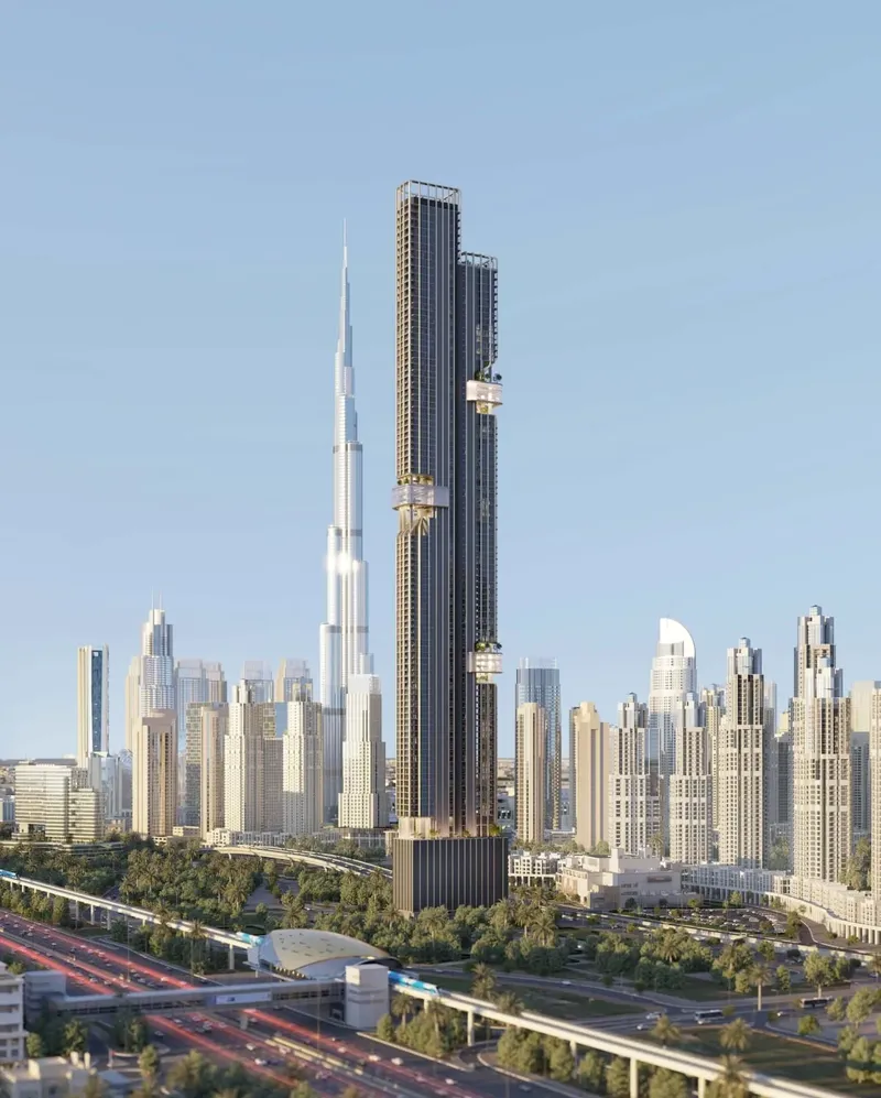 Exterior at DWTN Residences in Business Bay Dubai