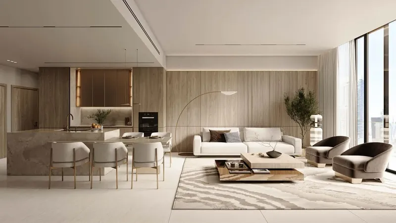 Interior at DWTN Residences in Business Bay Dubai