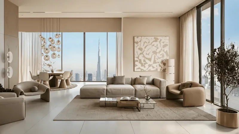 Interior at DWTN Residences in Business Bay Dubai