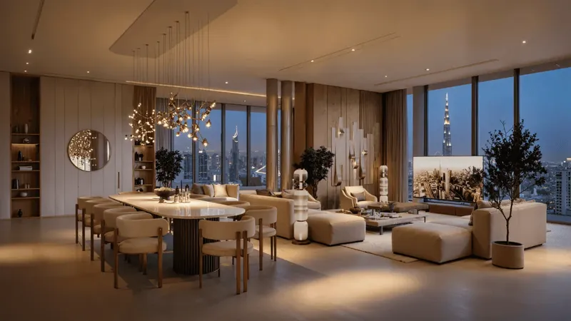 Interior at DWTN Residences in Business Bay Dubai
