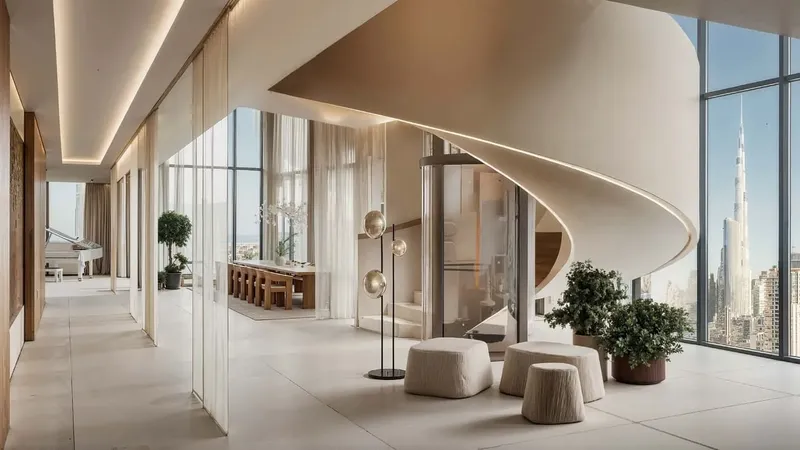 Interior at DWTN Residences in Business Bay Dubai