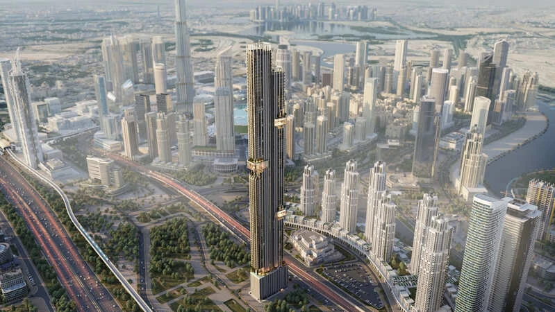 Exterior at DWTN Residences in Business Bay Dubai