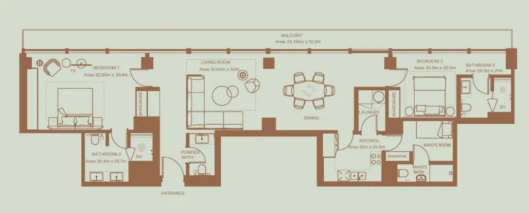 H&H Development Eden House The Park floor plan