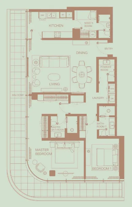 H&H Development Eden House The Park floor plan