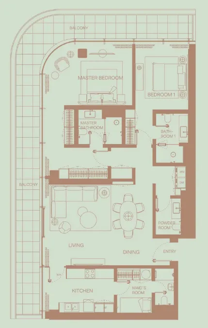 H&H Development Eden House The Park floor plan