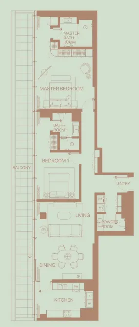 H&H Development Eden House The Park floor plan