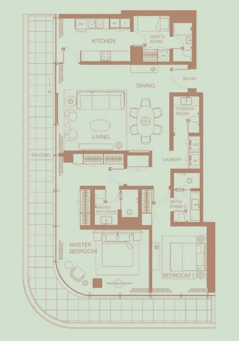 H&H Development Eden House The Park floor plan