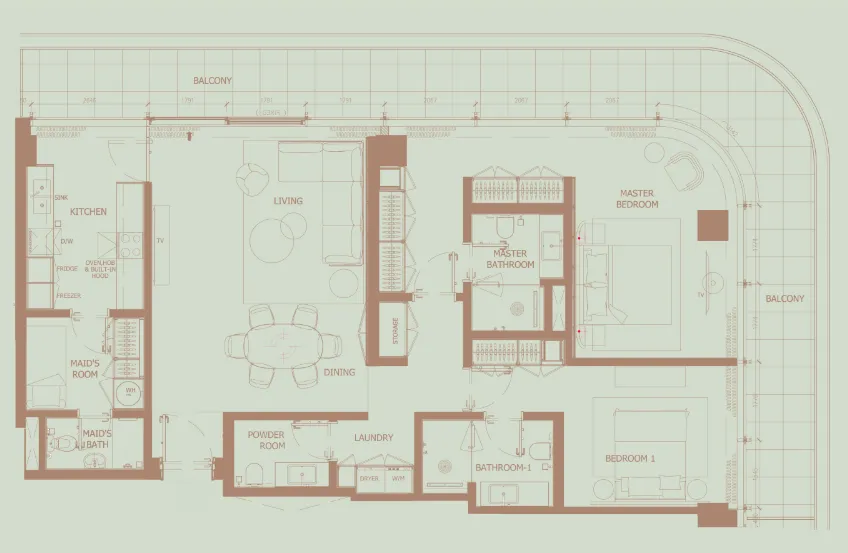 H&H Development Eden House The Park floor plan