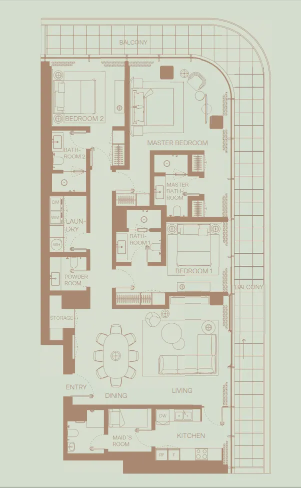 H&H Development Eden House The Park floor plan