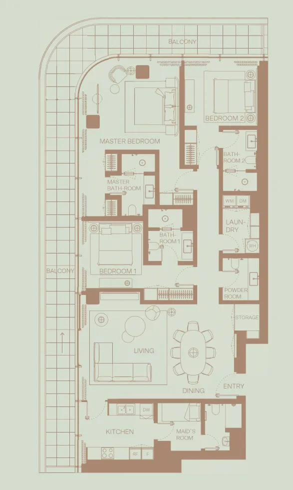 H&H Development Eden House The Park floor plan
