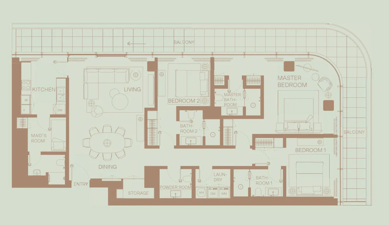 H&H Development Eden House The Park floor plan