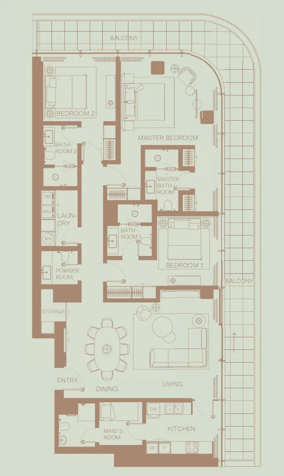 H&H Development Eden House The Park floor plan