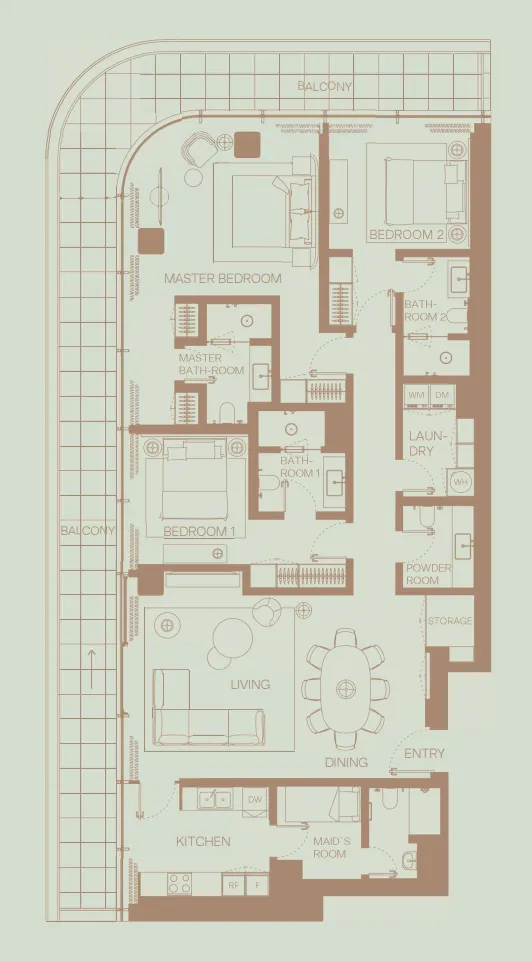 H&H Development Eden House The Park floor plan