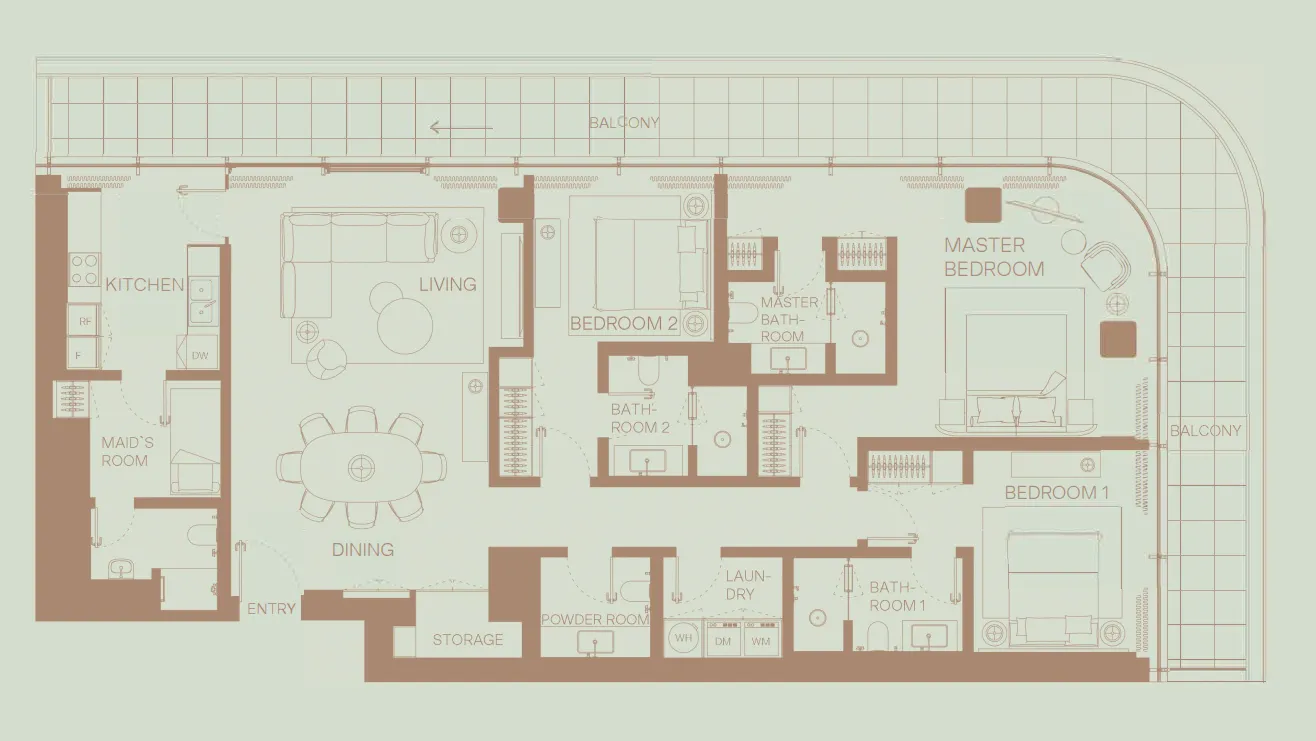 H&H Development Eden House The Park floor plan