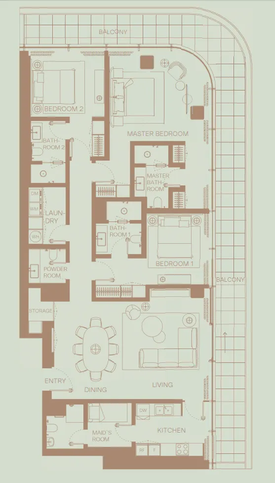 H&H Development Eden House The Park floor plan