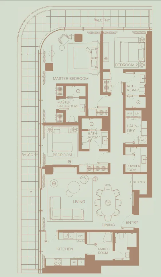 H&H Development Eden House The Park floor plan