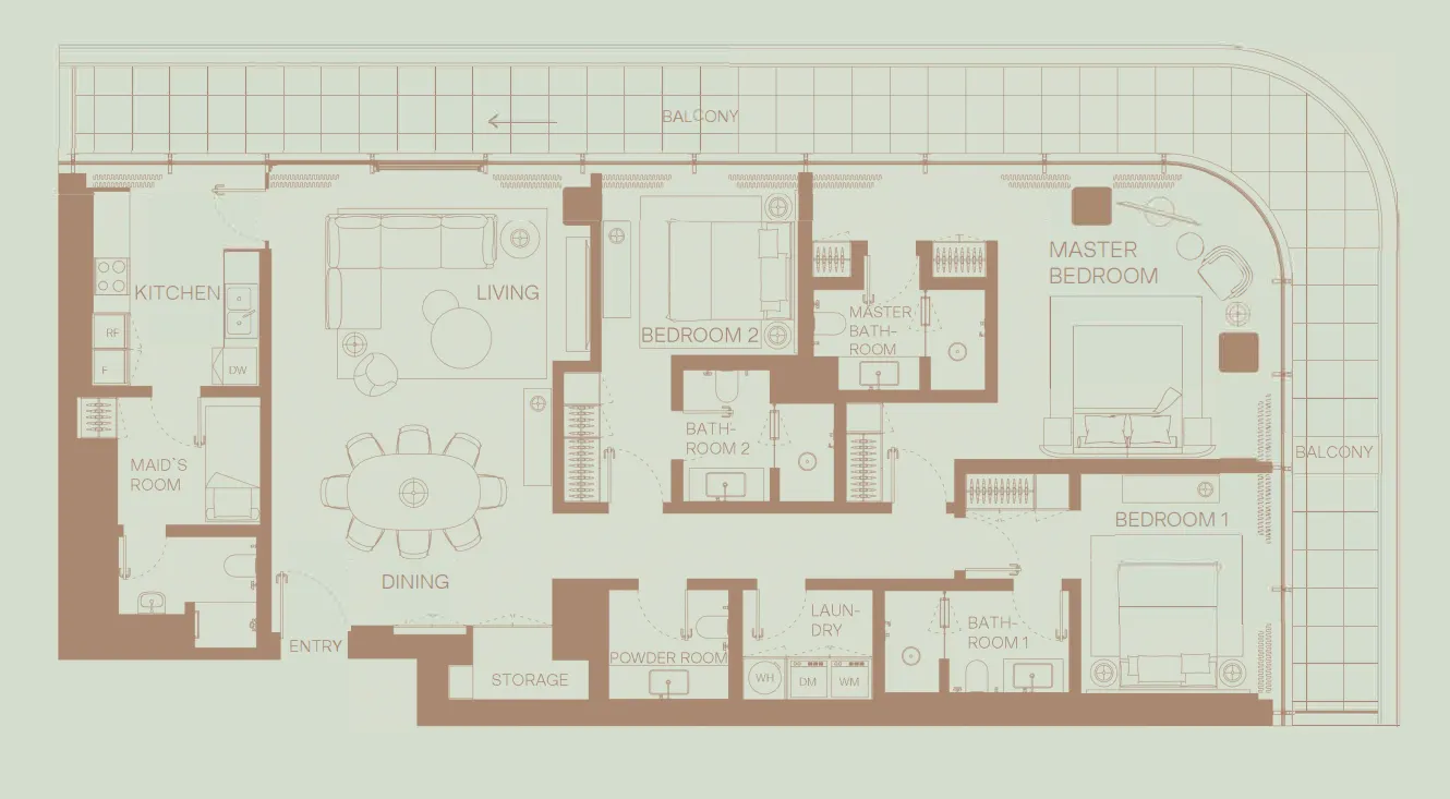 H&H Development Eden House The Park floor plan