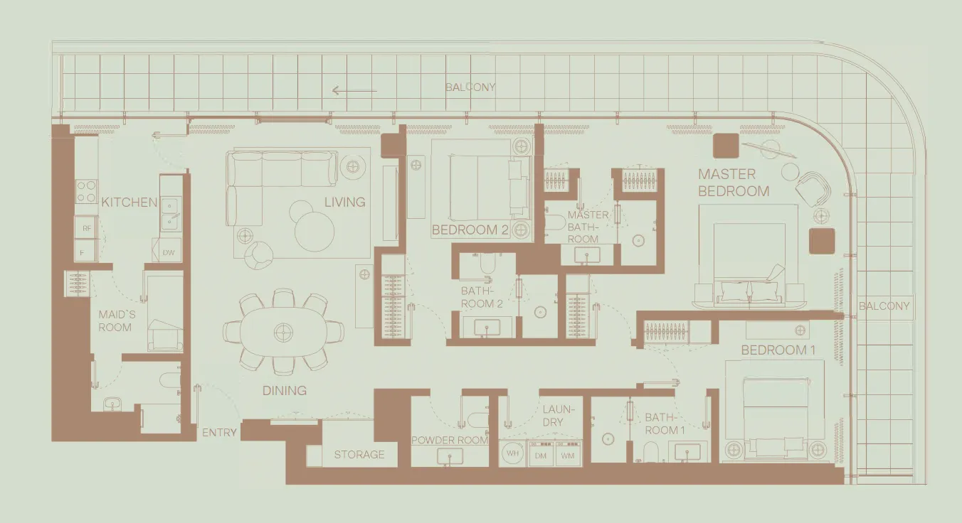 H&H Development Eden House The Park floor plan