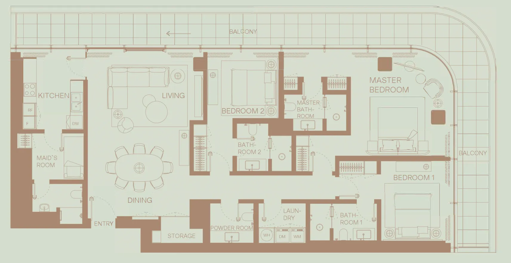 H&H Development Eden House The Park floor plan