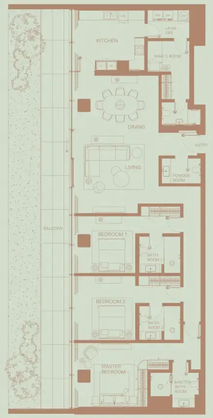 H&H Development Eden House The Park floor plan
