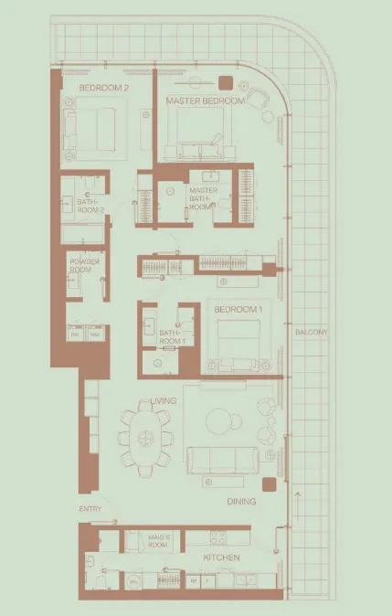 H&H Development Eden House The Park floor plan