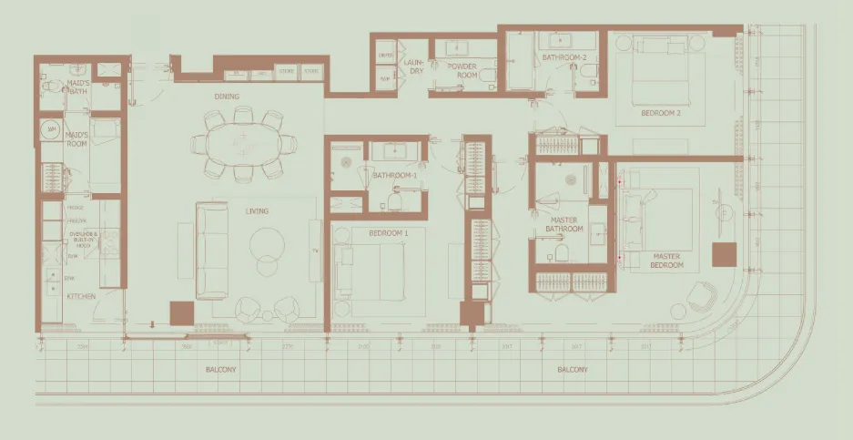 H&H Development Eden House The Park floor plan