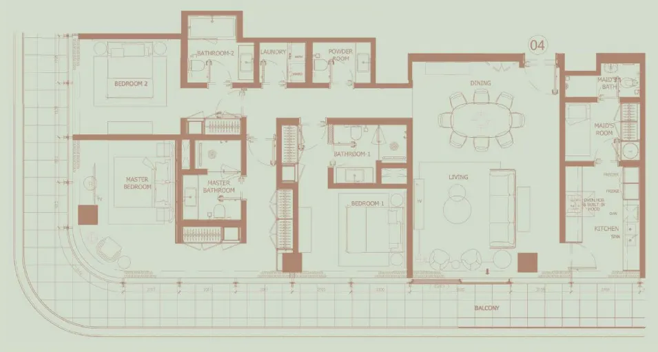 H&H Development Eden House The Park floor plan