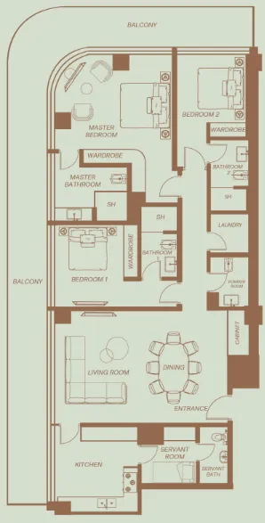 H&H Development Eden House The Park floor plan