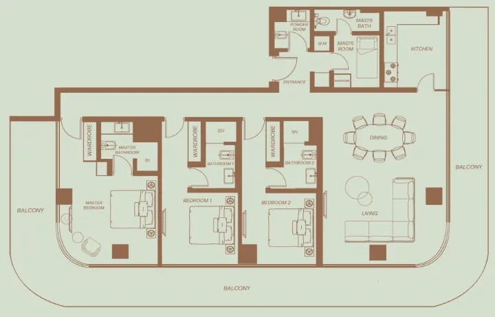 H&H Development Eden House The Park floor plan