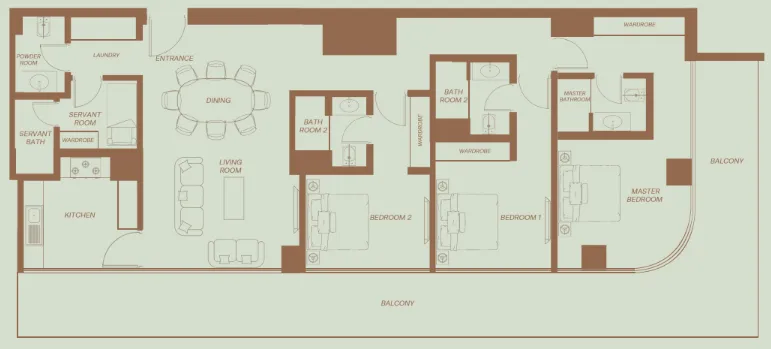 H&H Development Eden House The Park floor plan