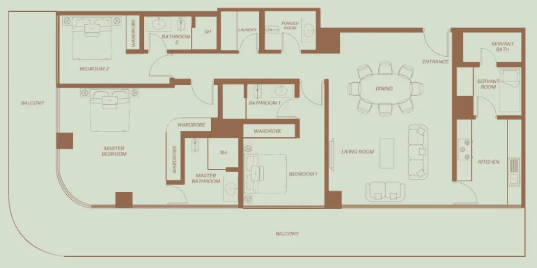 H&H Development Eden House The Park floor plan