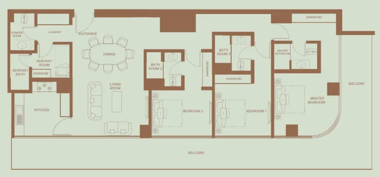 H&H Development Eden House The Park floor plan