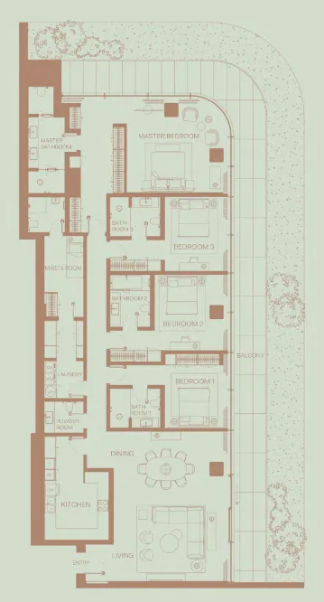 H&H Development Eden House The Park floor plan