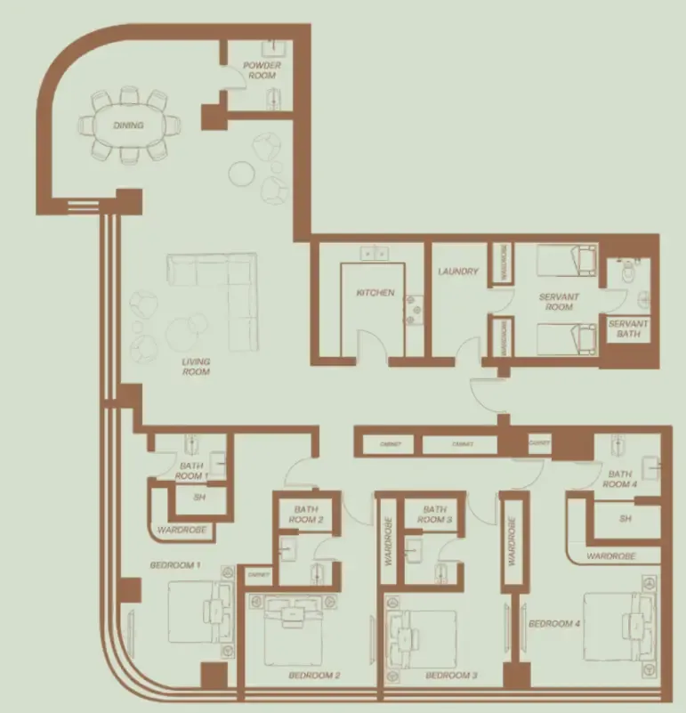 H&H Development Eden House The Park floor plan