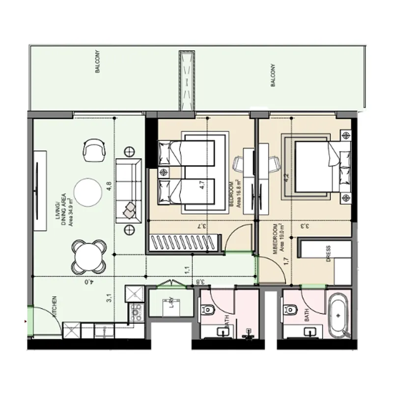MGS-Development Edgewater Residences 1, 2 and 3 floor plan