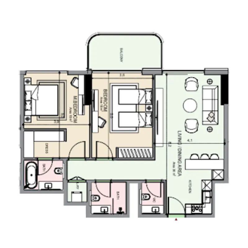 MGS-Development Edgewater Residences 1, 2 and 3 floor plan