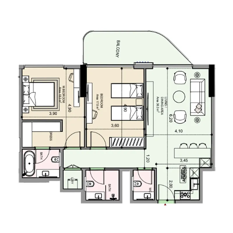 MGS-Development Edgewater Residences 1, 2 and 3 floor plan