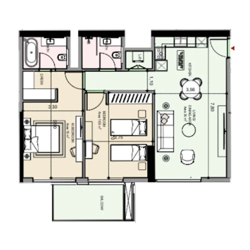 MGS-Development Edgewater Residences 1, 2 and 3 floor plan