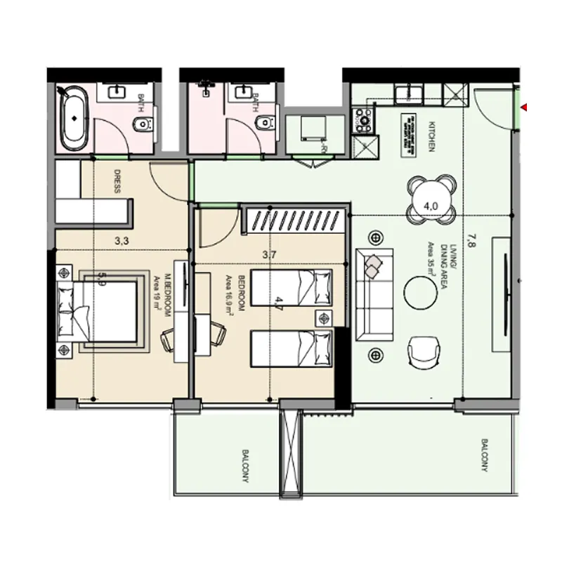 MGS-Development Edgewater Residences 1, 2 and 3 floor plan