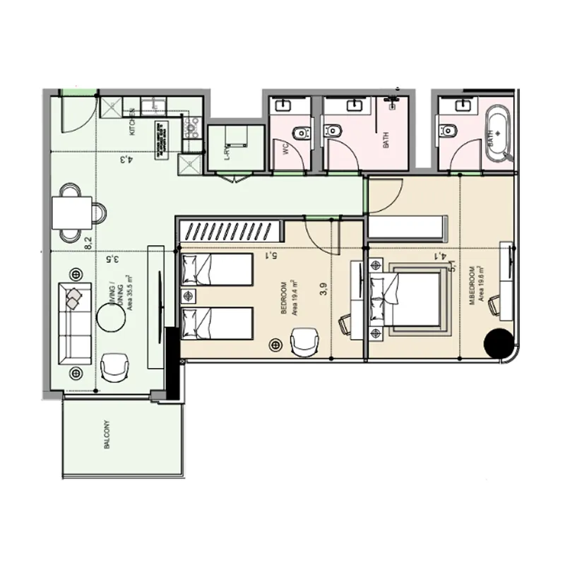MGS-Development Edgewater Residences 1, 2 and 3 floor plan