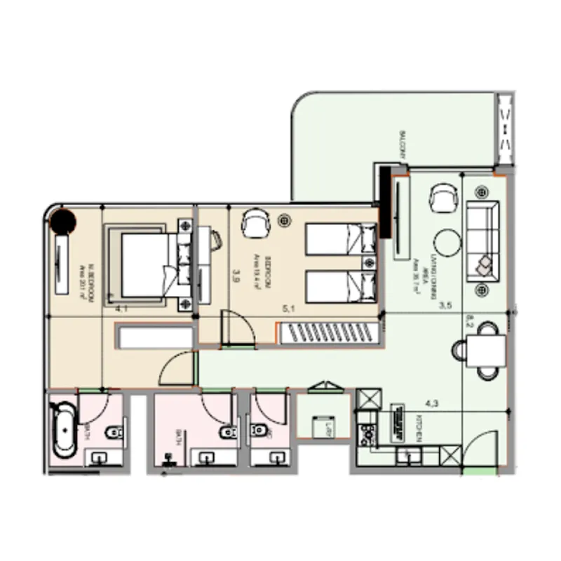 MGS-Development Edgewater Residences 1, 2 and 3 floor plan