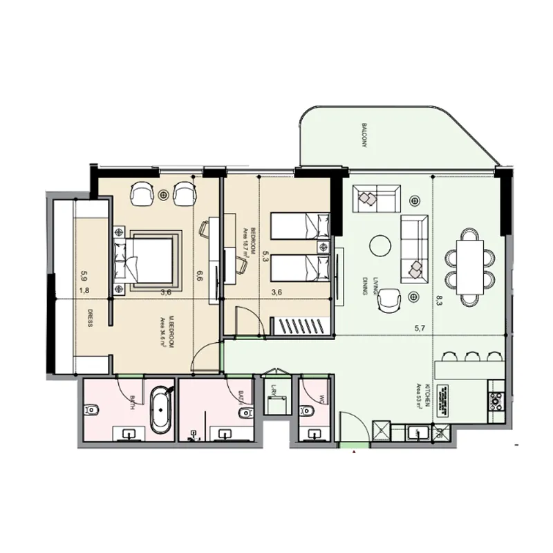 MGS-Development Edgewater Residences 1, 2 and 3 floor plan