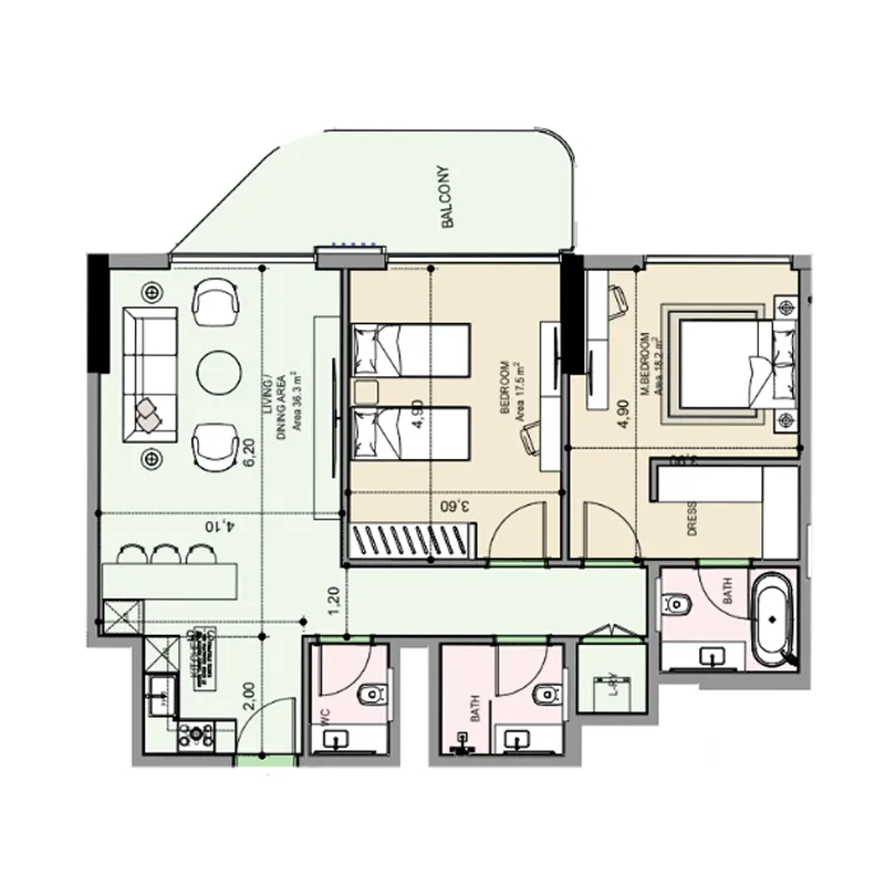 MGS-Development Edgewater Residences 1, 2 and 3 floor plan