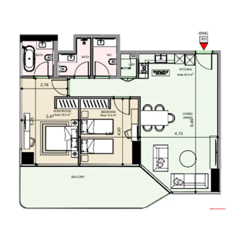 MGS-Development Edgewater Residences 1, 2 and 3 floor plan