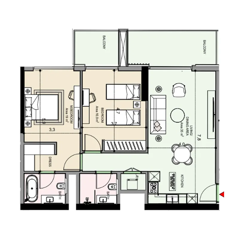 MGS-Development Edgewater Residences 1, 2 and 3 floor plan