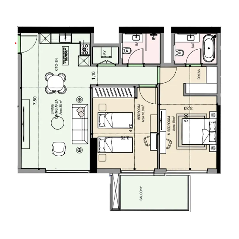 MGS-Development Edgewater Residences 1, 2 and 3 floor plan