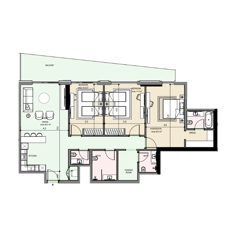 MGS-Development Edgewater Residences 1, 2 and 3 floor plan