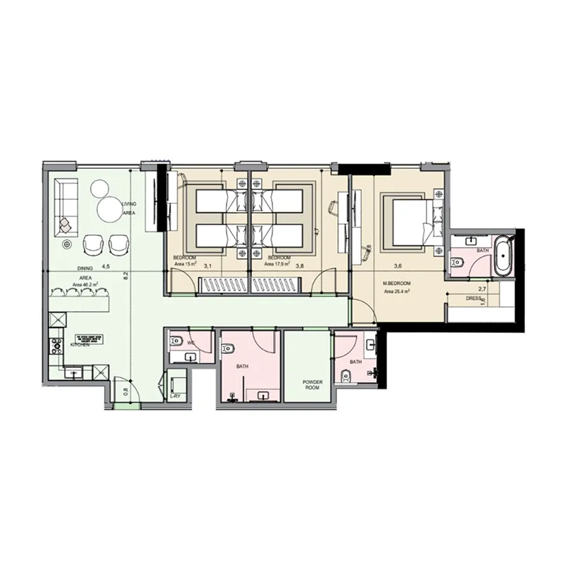 MGS-Development Edgewater Residences 1, 2 and 3 floor plan