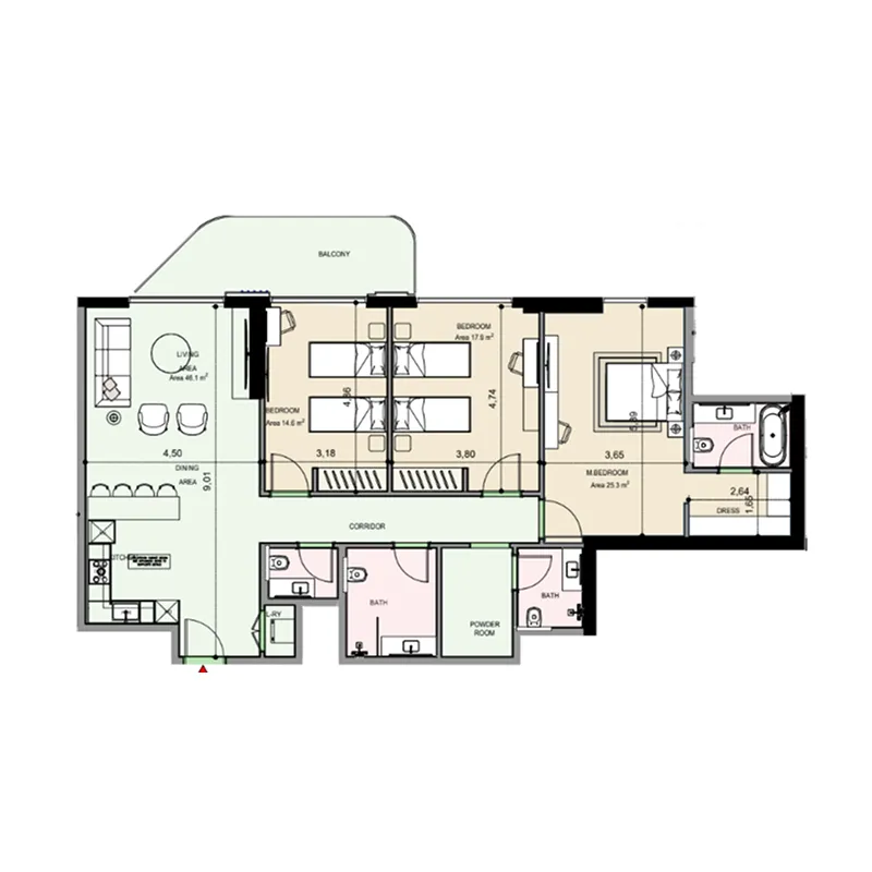 MGS-Development Edgewater Residences 1, 2 and 3 floor plan